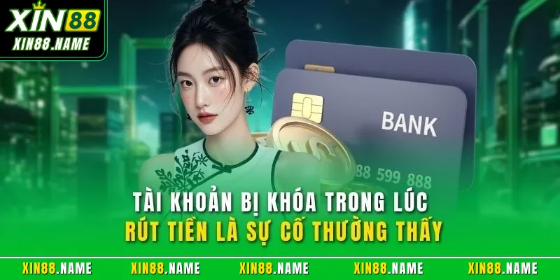 Tài khoản bị khóa trong lúc rút tiền là sự cố thường thấy